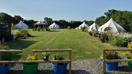 Lotus Belle tent Glamping in Cornwall