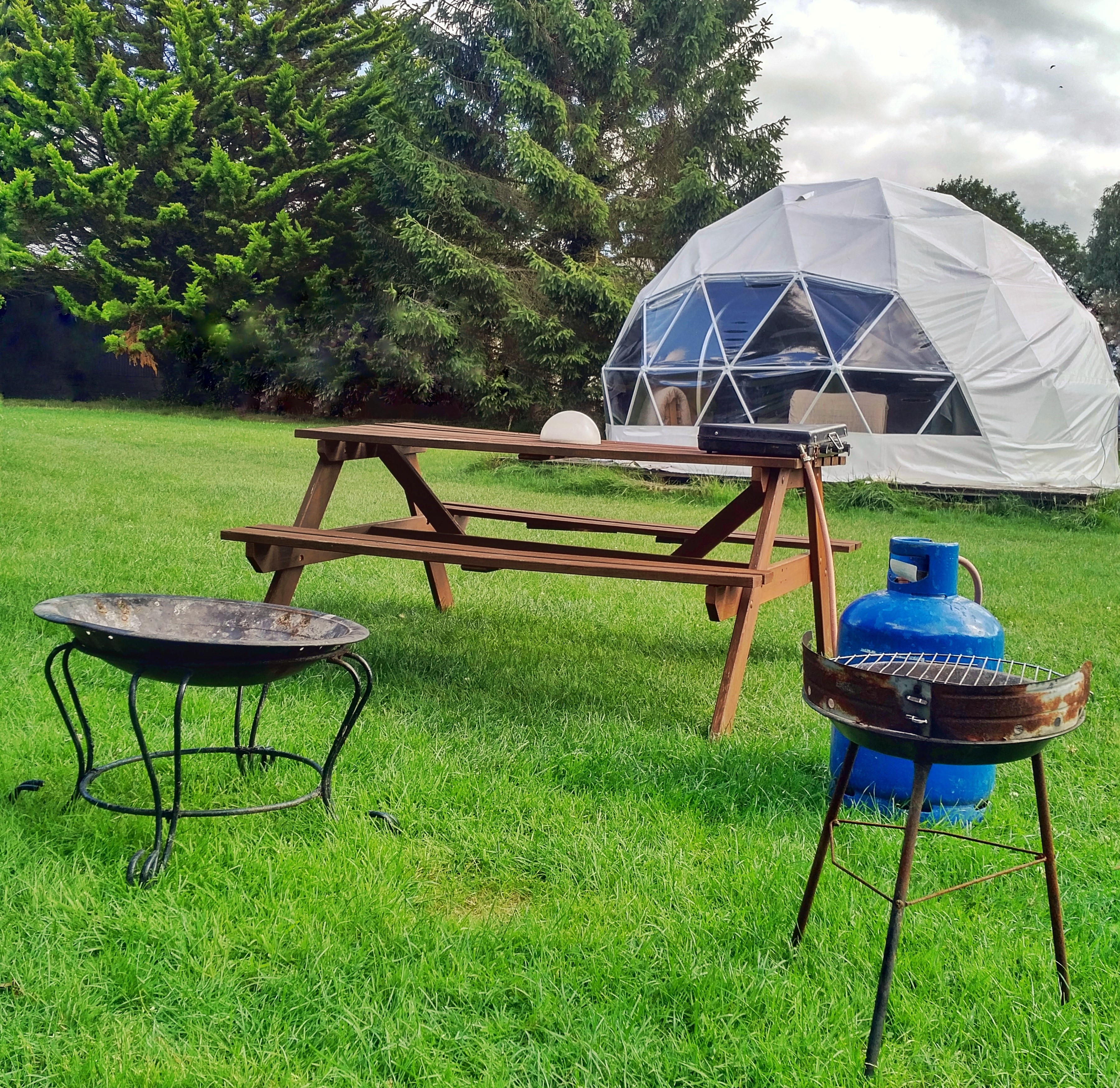 Geodesic Dome glamping at Dorset Country Holidays - dche.co.uk