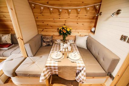 Wingbury Farm Glamping Pod interior