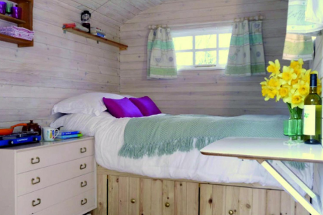 Ace Hideaways Shepherds Hut interior