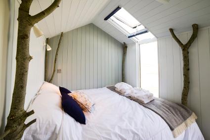 Elmley Nature Reserve Shepherds Hut Glamping interior