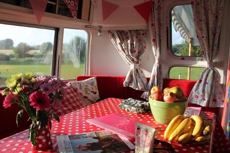 Happy Days Retro Vacations - Airstream glamping interior