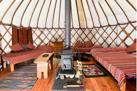Larkhill Tipis & Yurts - Yurt interior