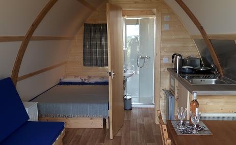 Larkworthy Farm Wigwams Pod Glamping interior