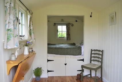 White Peak Shepherd Huts Glamping Interior