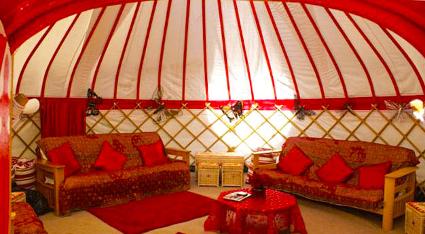 Somerset Garden Yurt interior